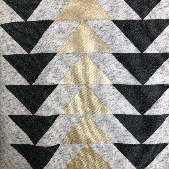 J Crew Triangle Print Crew Neck Sweatshirt - Picture 2 of 6